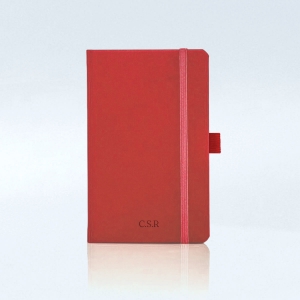 Personalised Castelli Notebook Red With Text of Your Choice By Pear Tree		